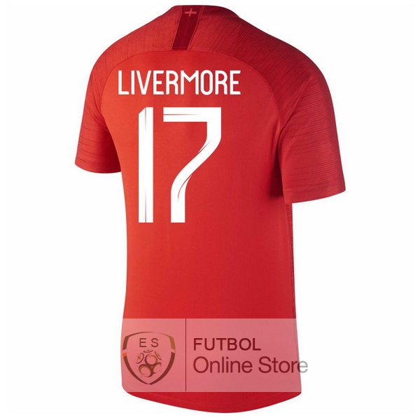 Camiseta Livermore Inglaterra 2018 Segunda