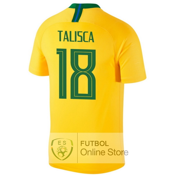 Camiseta Talisca Brasil 2018 Primera