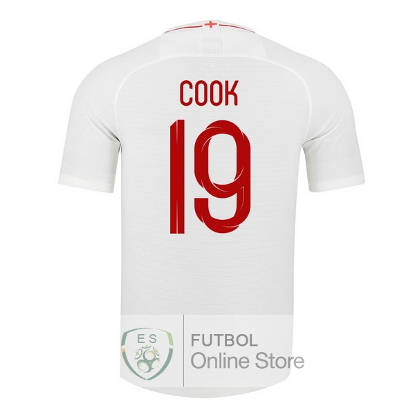 Camiseta Cook Inglaterra 2018 Primera