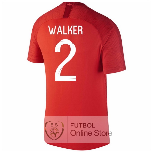 Camiseta Walker Inglaterra 2018 Segunda