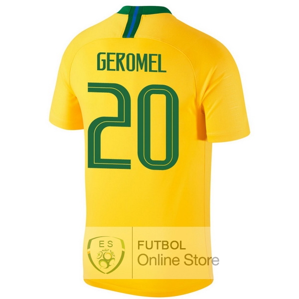 Camiseta Geromel Brasil 2018 Primera