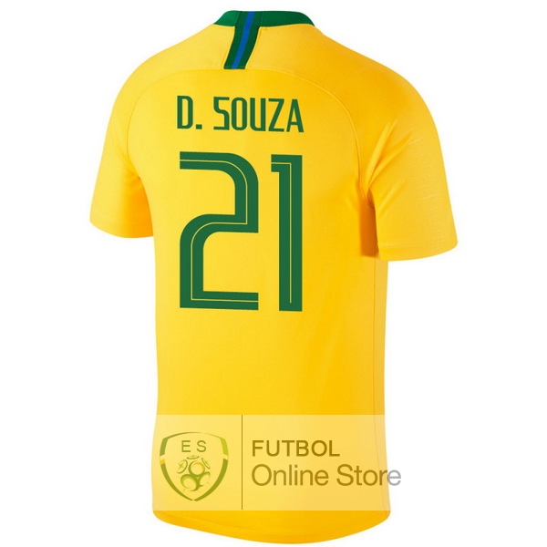 Camiseta D.Souza Brasil 2018 Primera