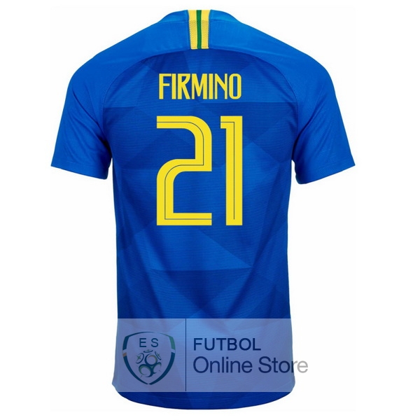 Camiseta Firmino Brasil 2018 Segunda