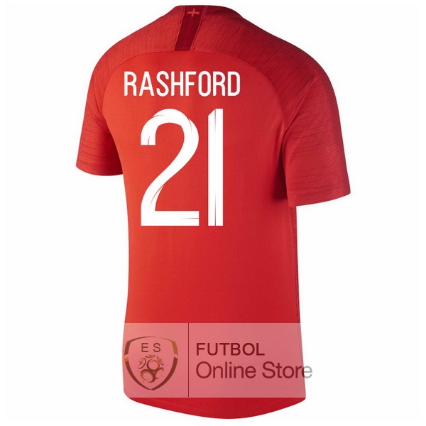 Camiseta Rashford Inglaterra 2018 Segunda