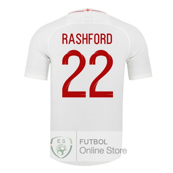 Camiseta Rashford Inglaterra 2018 Primera