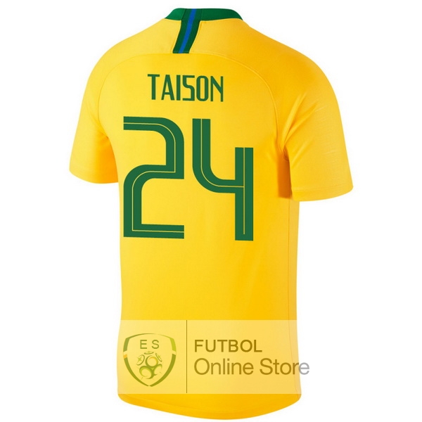 Camiseta Taison Brasil 2018 Primera