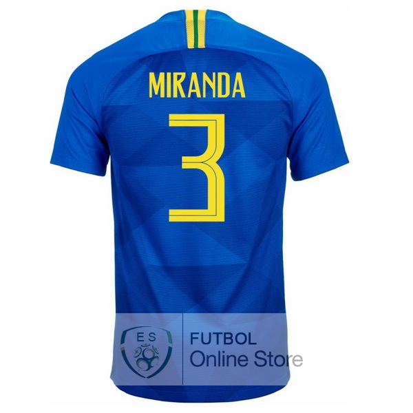 Camiseta Miranda Brasil 2018 Segunda