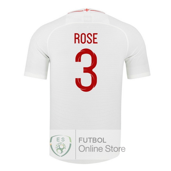 Camiseta Rose Inglaterra 2018 Primera