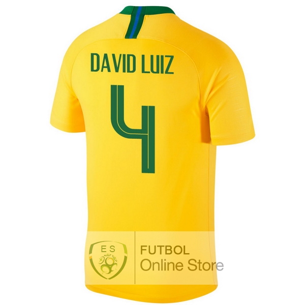 Camiseta David Luiz Brasil 2018 Primera