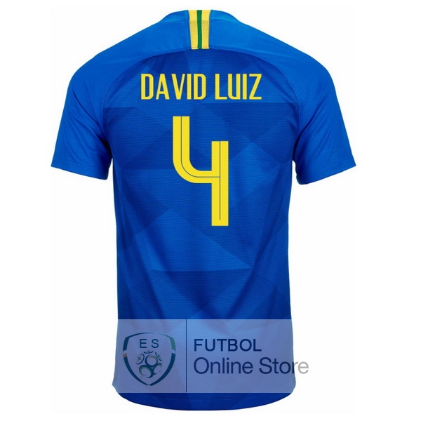 Camiseta David Luiz Brasil 2018 Segunda
