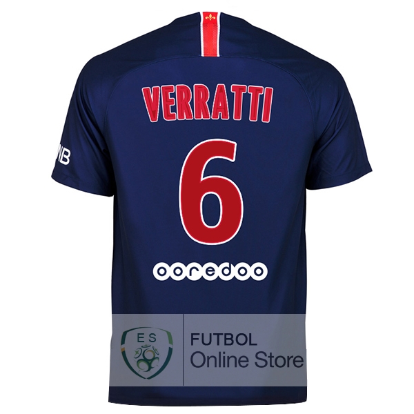 Camiseta Verratti Paris Saint Germain 18/2019 Primera