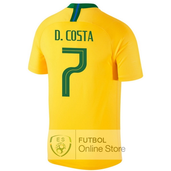 Camiseta D.Costa Brasil 2018 Primera