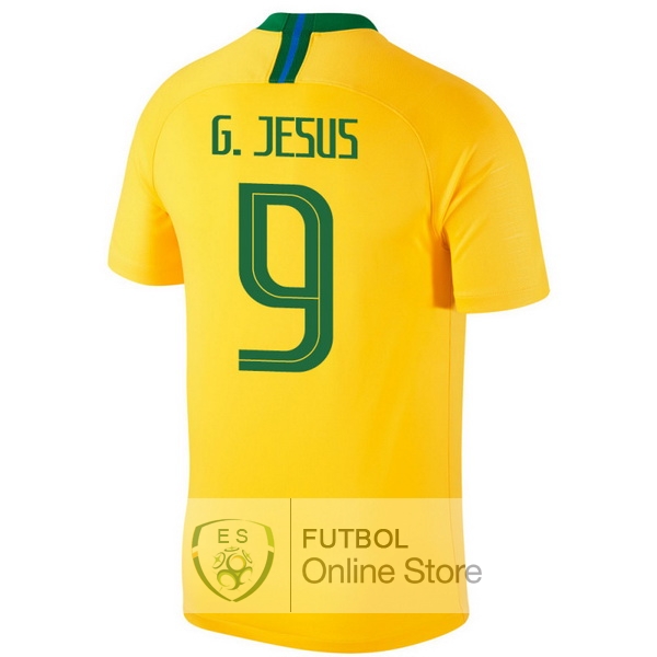 Camiseta G.Jesus Brasil 2018 Primera
