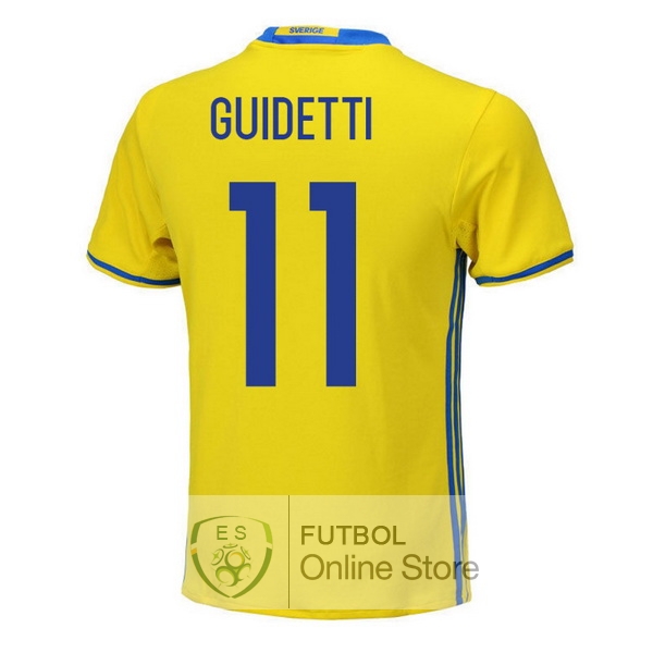 Camiseta Guidetti Suecia 2018 Primera