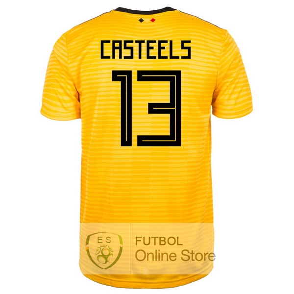 Camiseta Casteels Belgica 2018 Segunda