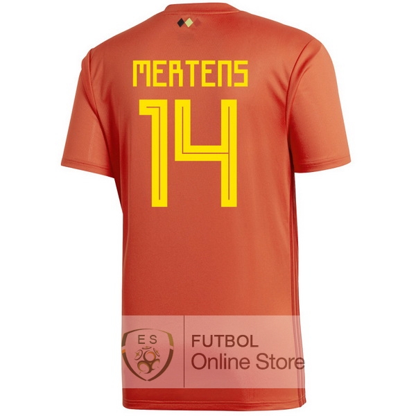 Camiseta Mertens Belgica 2018 Primera