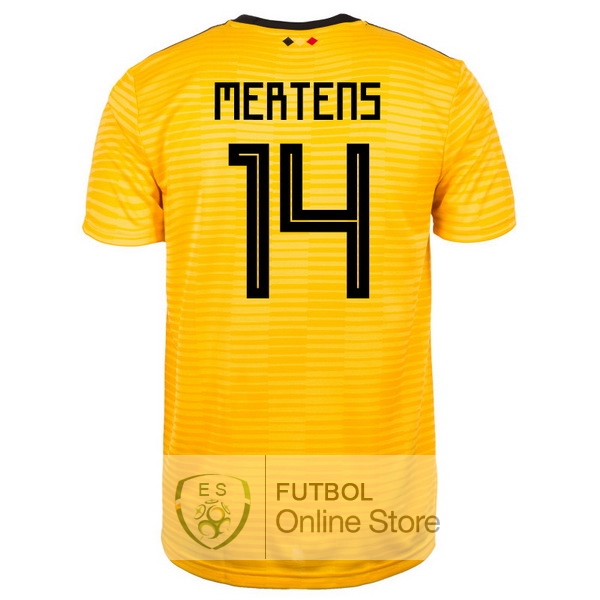 Camiseta Mertens Belgica 2018 Segunda