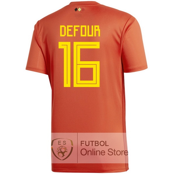 Camiseta Defour Belgica 2018 Primera