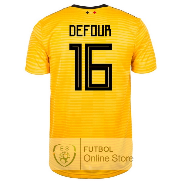 Camiseta Defour Belgica 2018 Segunda