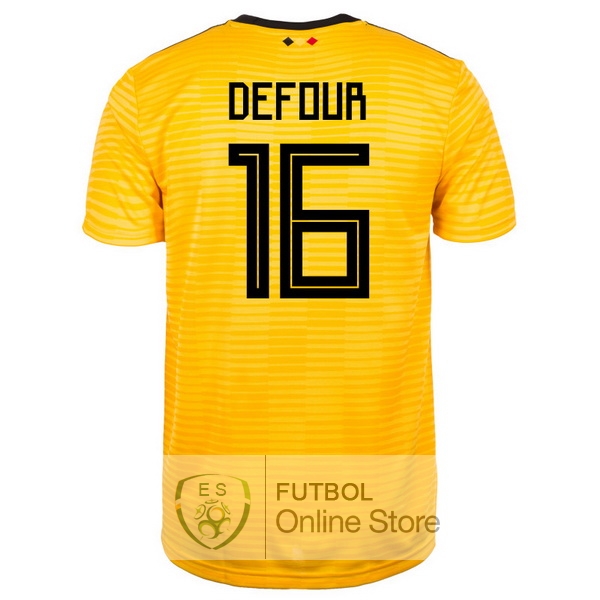 Camiseta Defour Belgica 2018 Segunda