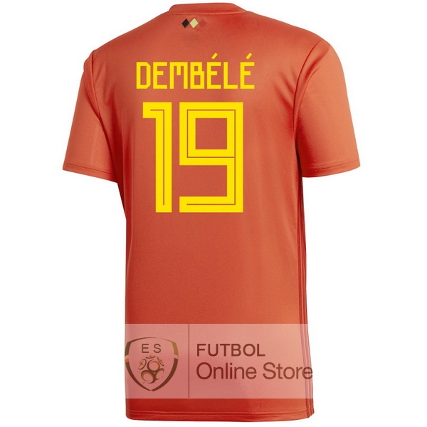 Camiseta Dembélé Belgica 2018 Primera
