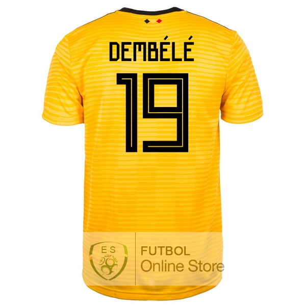 Camiseta Dembélé Belgica 2018 Segunda
