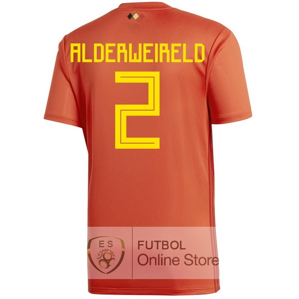 Camiseta Alderweireld Belgica 2018 Primera