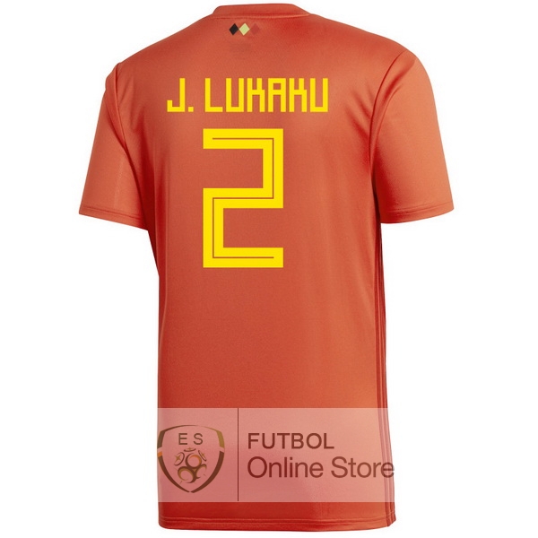 Camiseta J.lukaku Belgica 2018 Primera