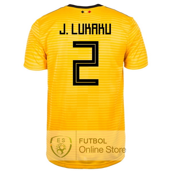 Camiseta J.lukaku Belgica 2018 Segunda