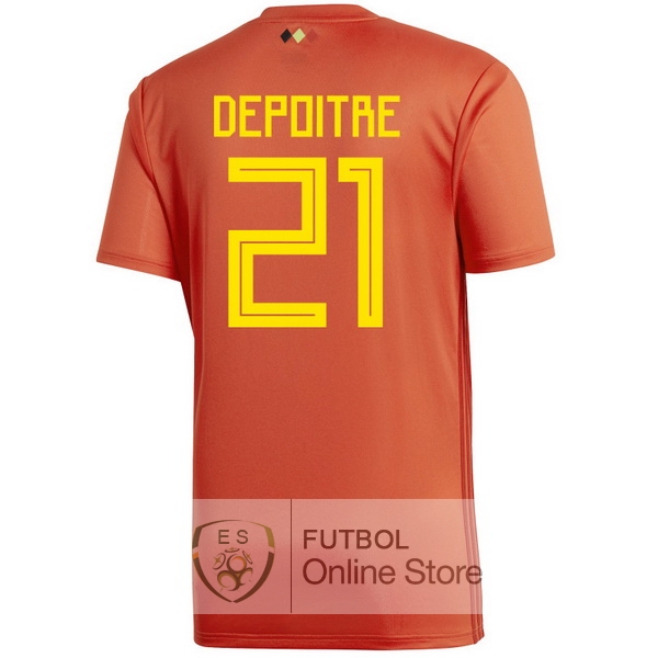 Camiseta Depoitre Belgica 2018 Primera