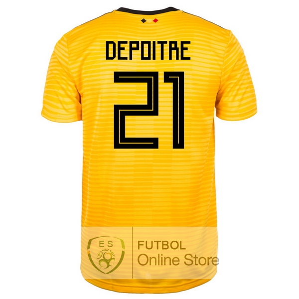 Camiseta Depoitre Belgica 2018 Segunda