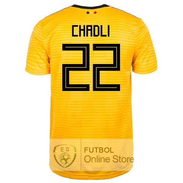 Camiseta Chadli Belgica 2018 Segunda