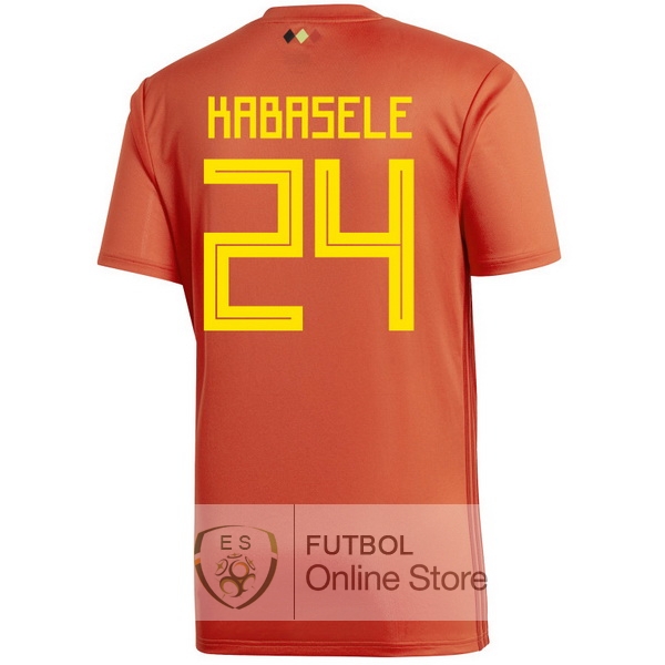 Camiseta Kabasele Belgica 2018 Primera