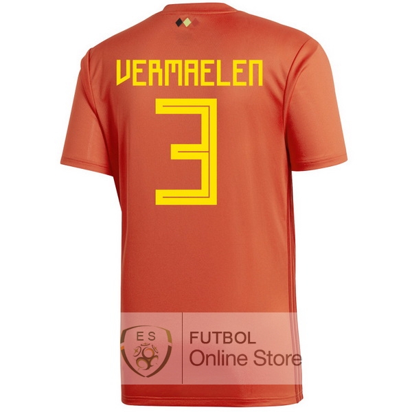 Camiseta Vermaelen Belgica 2018 Primera