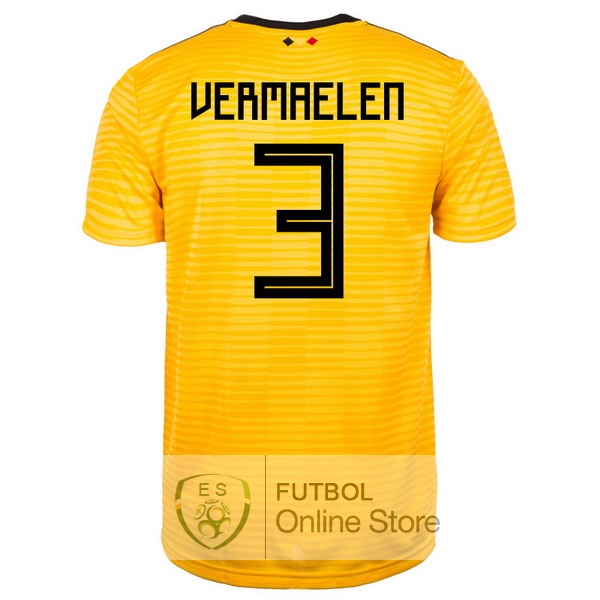 Camiseta Vermaelen Belgica 2018 Segunda