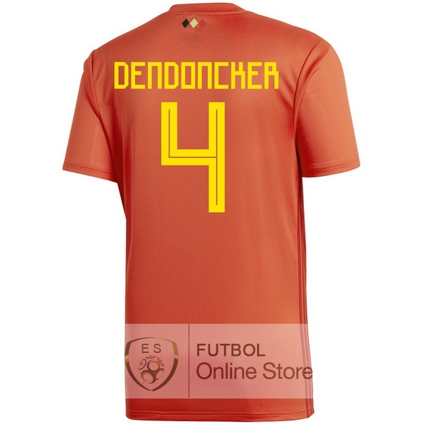 Camiseta Dendoncker Belgica 2018 Primera