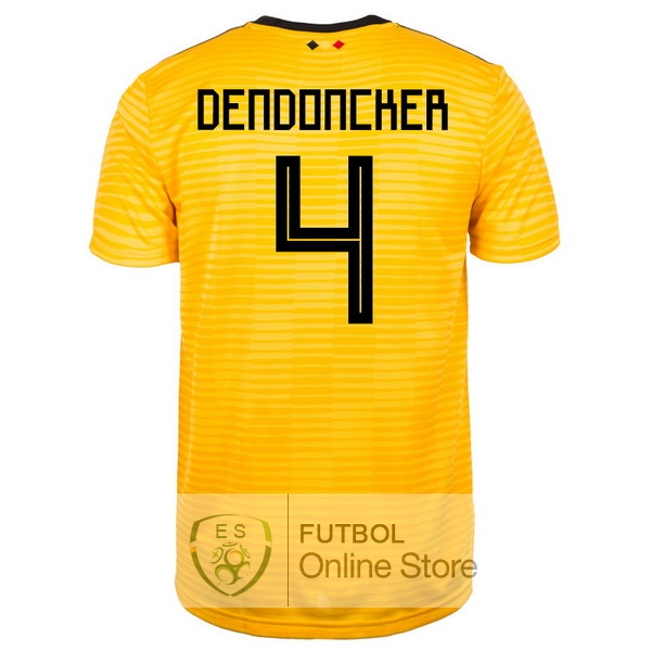 Camiseta Dendoncker Belgica 2018 Segunda