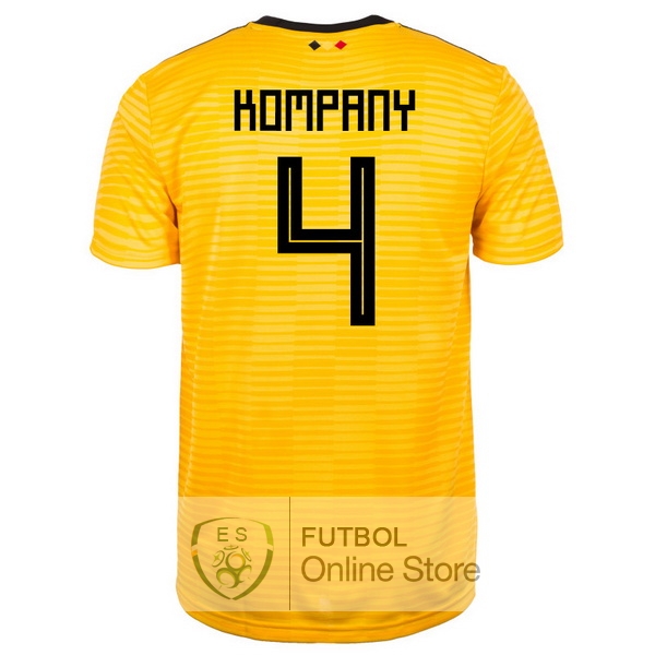 Camiseta Kompany Belgica 2018 Segunda