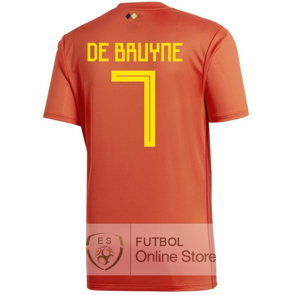 Camiseta De Bruyne Belgica 2018 Primera