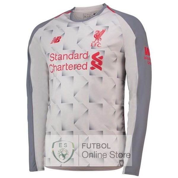 Camiseta Liverpool 18/2019 Manga Larga Tercera