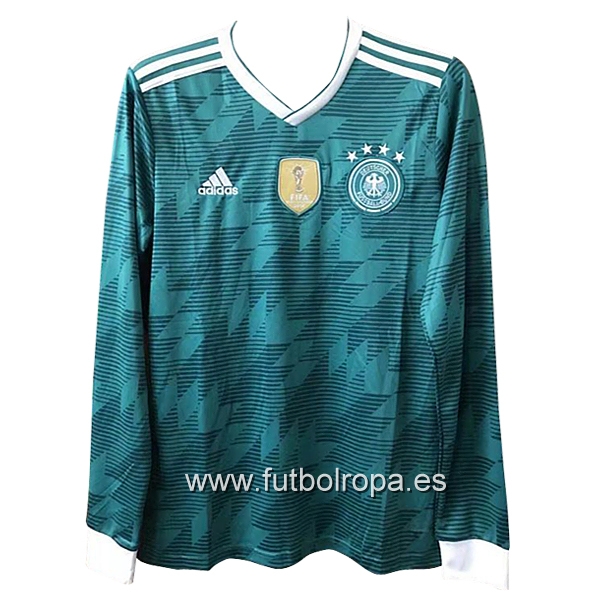 Camiseta Alemania 2018 Manga Larga Segunda