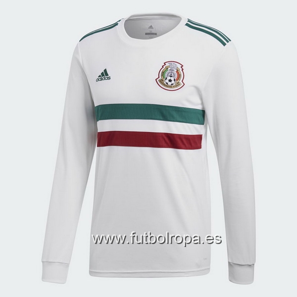 Camiseta México 2018 Manga Larga Segunda