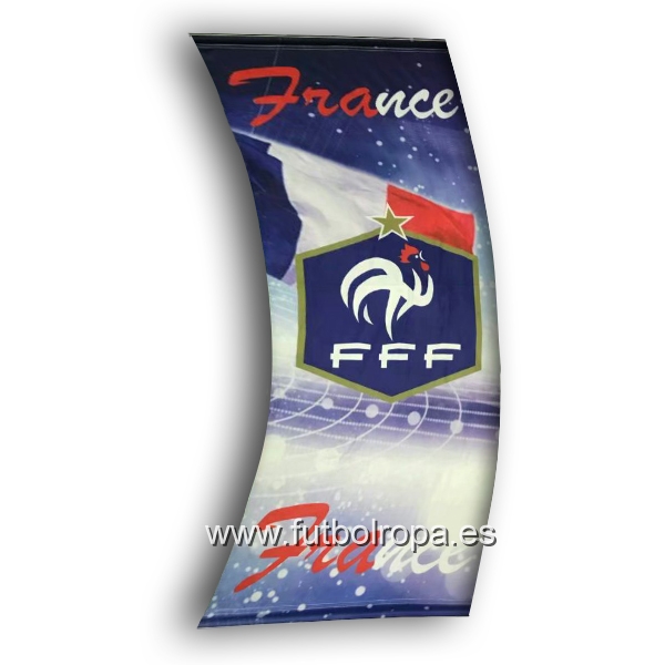 Bandera Futbol Francia Azul