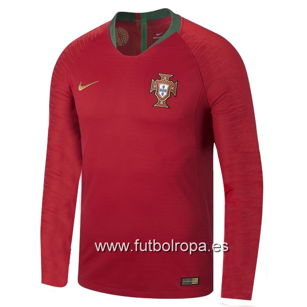 Camiseta Portugal 2018 Manga Larga Primera