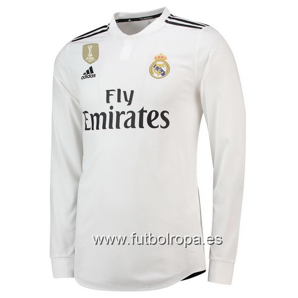 Camiseta Real Madrid 18/2019 Manga Larga Primera