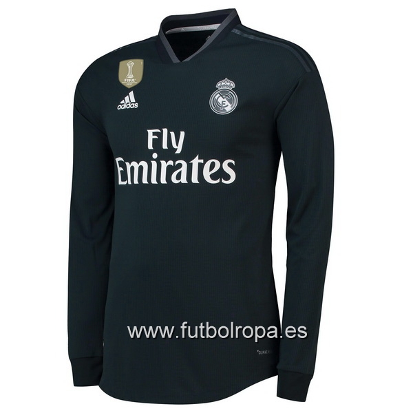 Camiseta Real Madrid 18/2019 Manga Larga Segunda
