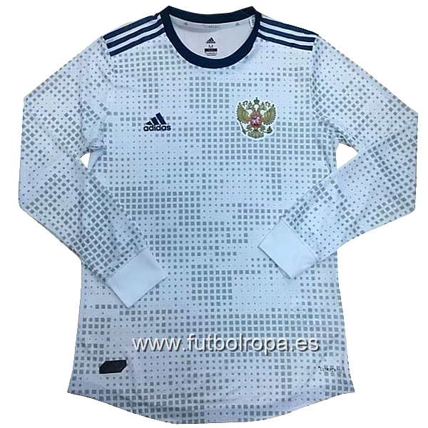 Camiseta Rusia 2018 Manga Larga Segunda