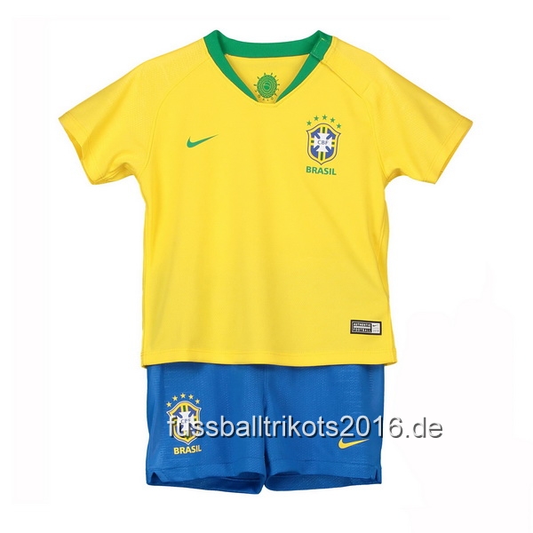 Camiseta Brasil Ninos 2018 Primera