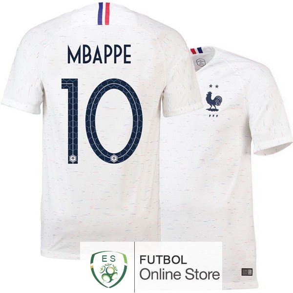 Camiseta Mbappe Francia Championne du Monde 2018 Segunda