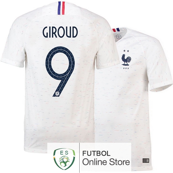 Camiseta Giroud Francia Championne du Monde 2018 Segunda